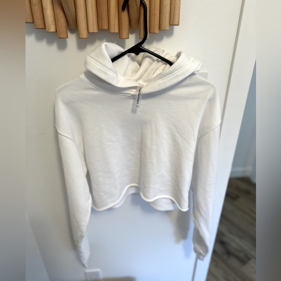 “The Constant” cropped white sweatshirt - Picture 1 of 1